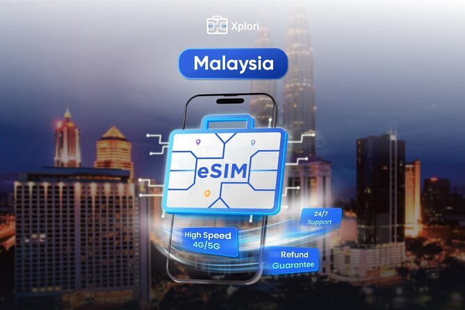 Malaysia eSIM (1 to 30 days. Up to 60GB of Data) - Quick hits before you buy